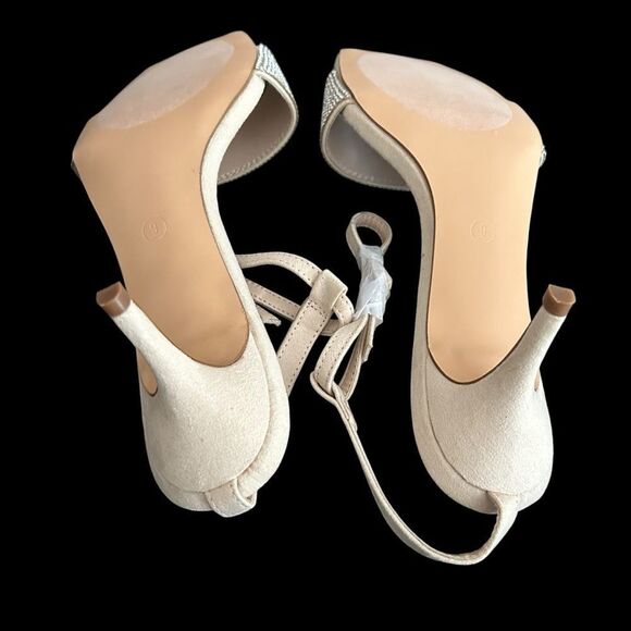 Rhinestone Lulus Shylaa Strappy Sandals Shoes Size 9 NIB - Picture 7 of 8